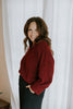 Lightweight Button Up Cardigan - Merlot