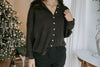 Lightweight Button Up Cardigan - Chocolate Brown
