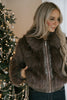Cozy Luxe Faux Fur Jacket - Brown