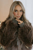 Cozy Luxe Faux Fur Jacket - Brown
