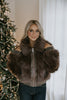 Cozy Luxe Faux Fur Jacket - Brown
