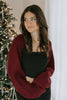 Knit Shrug - Burgundy