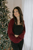 Knit Shrug - Burgundy