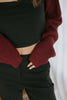 Knit Shrug - Burgundy