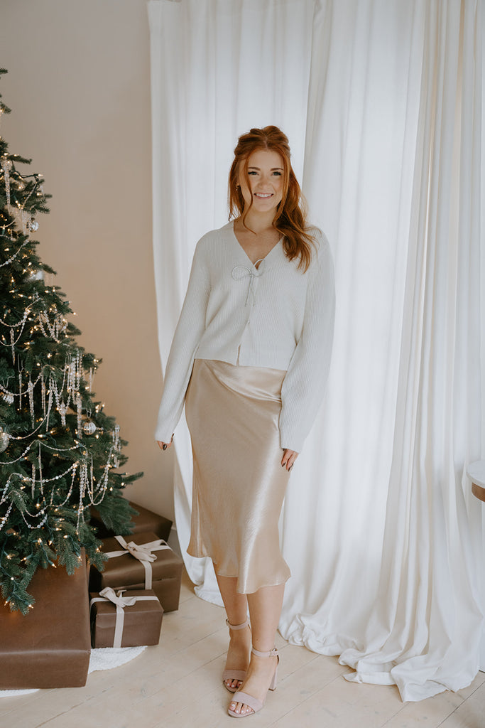 The Holiday Cardigan - Cream