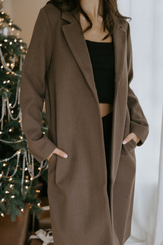 Lightweight Button Up Cardigan - Merlot