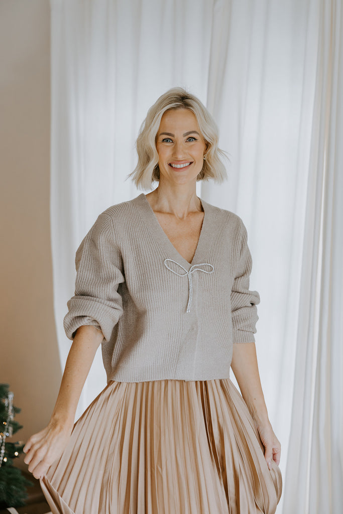 The Holiday Cardigan - Mocha