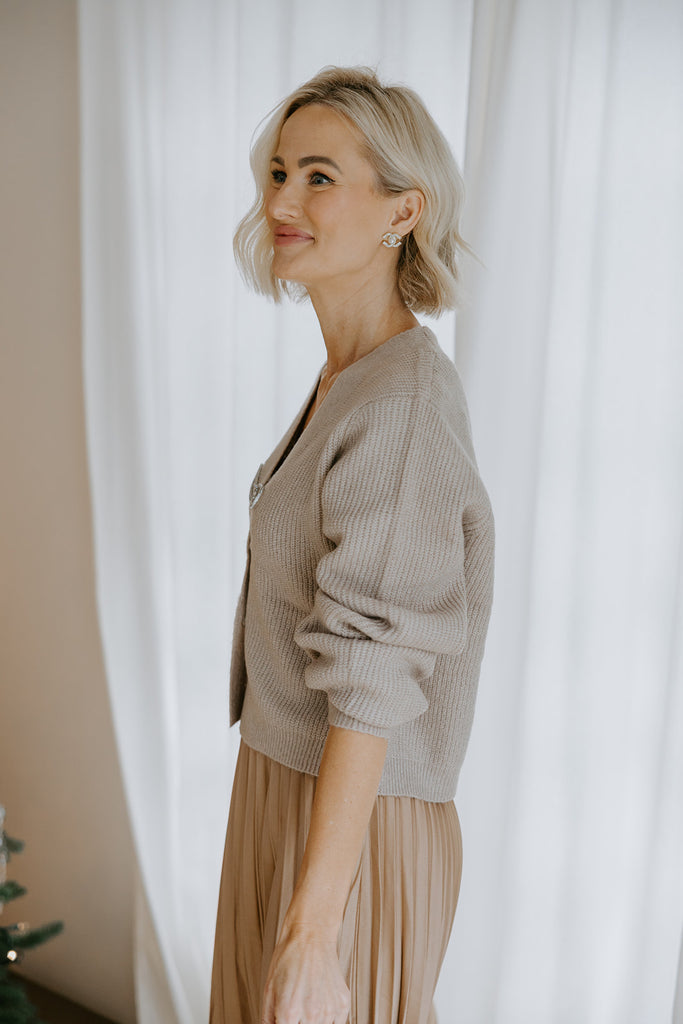 The Holiday Cardigan - Mocha