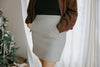 Melange Skirt - Stone