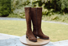 Classic Fall Suede Boot - Brown