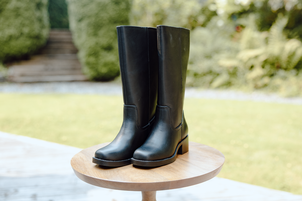 Square Toe Classic Boot - Black