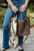 Woven Carry All Bag - Brown