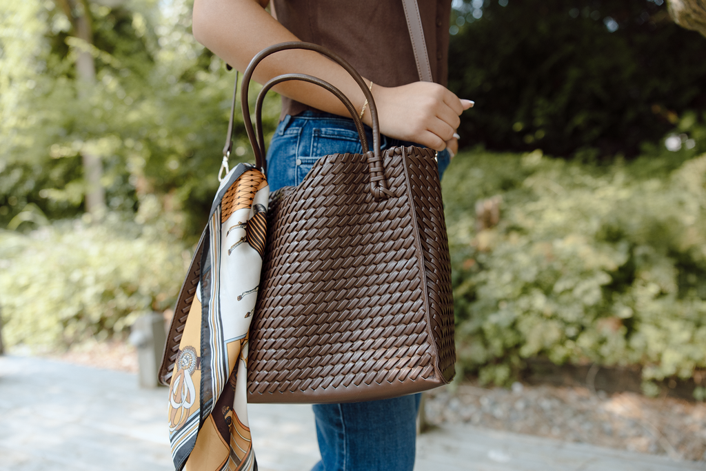 Woven Carry All Bag - Brown