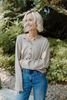 Lightweight Button Up Cardi - Mocha
