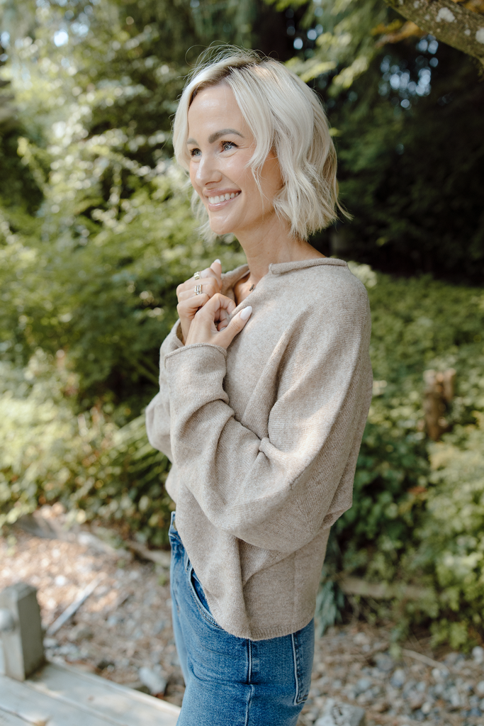 Lightweight Button Up Cardi - Mocha