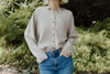 Lightweight Button Up Cardi - Mocha