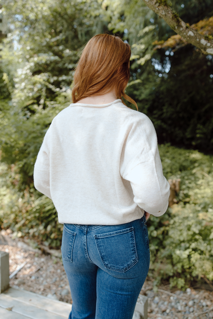 Lightweight Button Up Cardi - Oatmeal