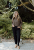 Lightweight Button Up Cardi - Dark Brown