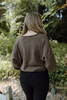 Lightweight Button Up Cardi - Dark Brown