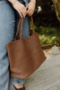 Large Woven Bag - Chocolate