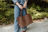 Large Woven Bag - Chocolate