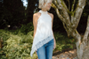 Asymmetrical Lace Halter Top - Ivory