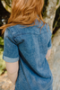 Short Denim Dress - Medium Blue