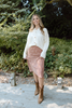 Floral Midi Skirt - Rust