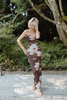 Floral Strapless Maxi - Brown