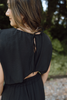 Bubble Top & Midi Skirt Set - Black