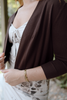 Open Bolero Cardigan - Brown