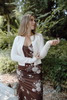 Single Button Cardigan - Ivory