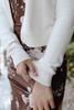 Single Button Cardigan - Ivory
