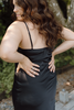 Asymmetrical Black Lace Dress