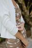 Classic Open Cardigan - White