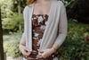 Classic Open Cardigan - Taupe
