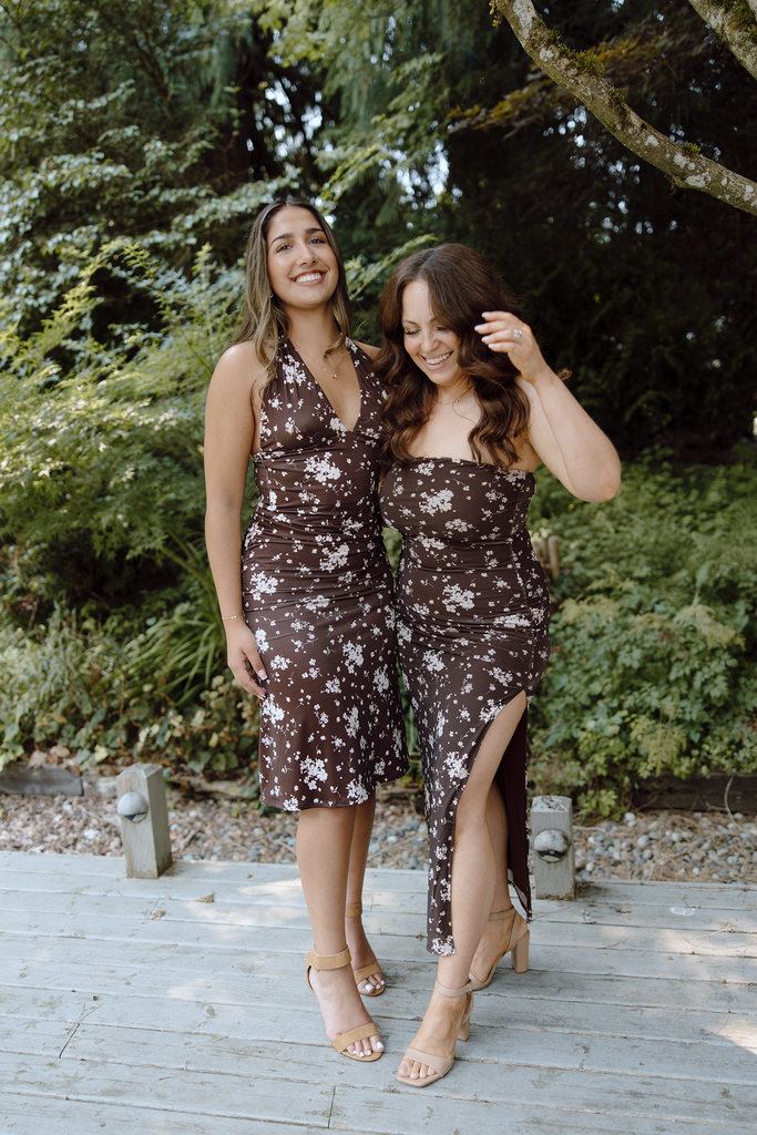 Brown Halter Dress