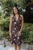 Brown Halter Dress