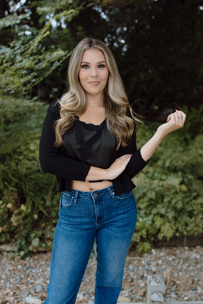 Classic Open Cardigan - Black