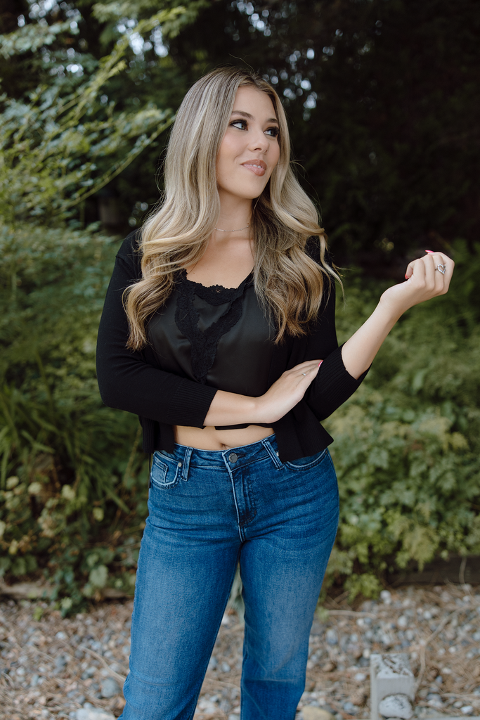 Classic Open Cardigan - Black