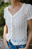 Sheer Button Up - Ivory