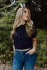 Short Sleeve Cardigan - Navy