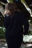Waffle Sweater & Skirt Set - Black