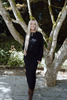 Waffle Sweater & Skirt Set - Black