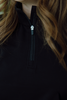 3/4 Zip Butter Soft Barrel Pant Set - Black