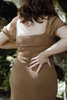 Polka Dot Midi Dress - Cognac