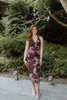 Halter Pink/Brown Floral Maxi