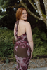 Halter Pink/Brown Floral Maxi