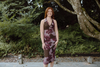 Halter Pink/Brown Floral Maxi