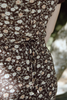 Floral Midi Dress - Brown
